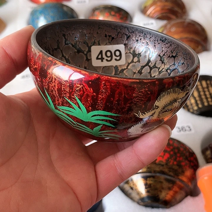 茶盏苏****墨建盏大漆全手工制作，