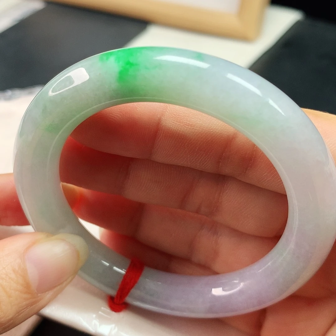 未镶嵌手镯翡翠翡翠手镯春彩652