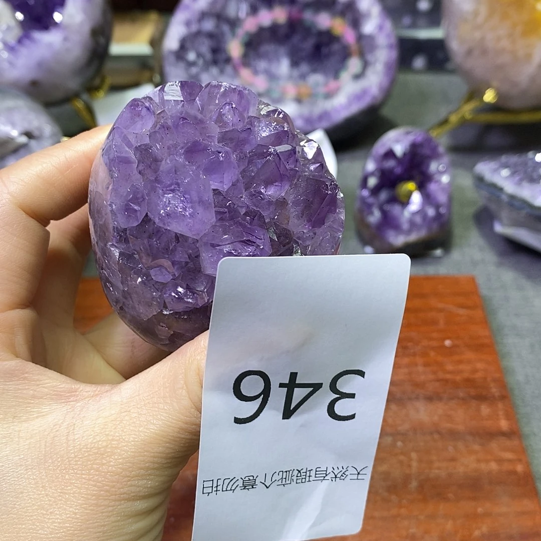 紫晶珠宝半成品未镶嵌