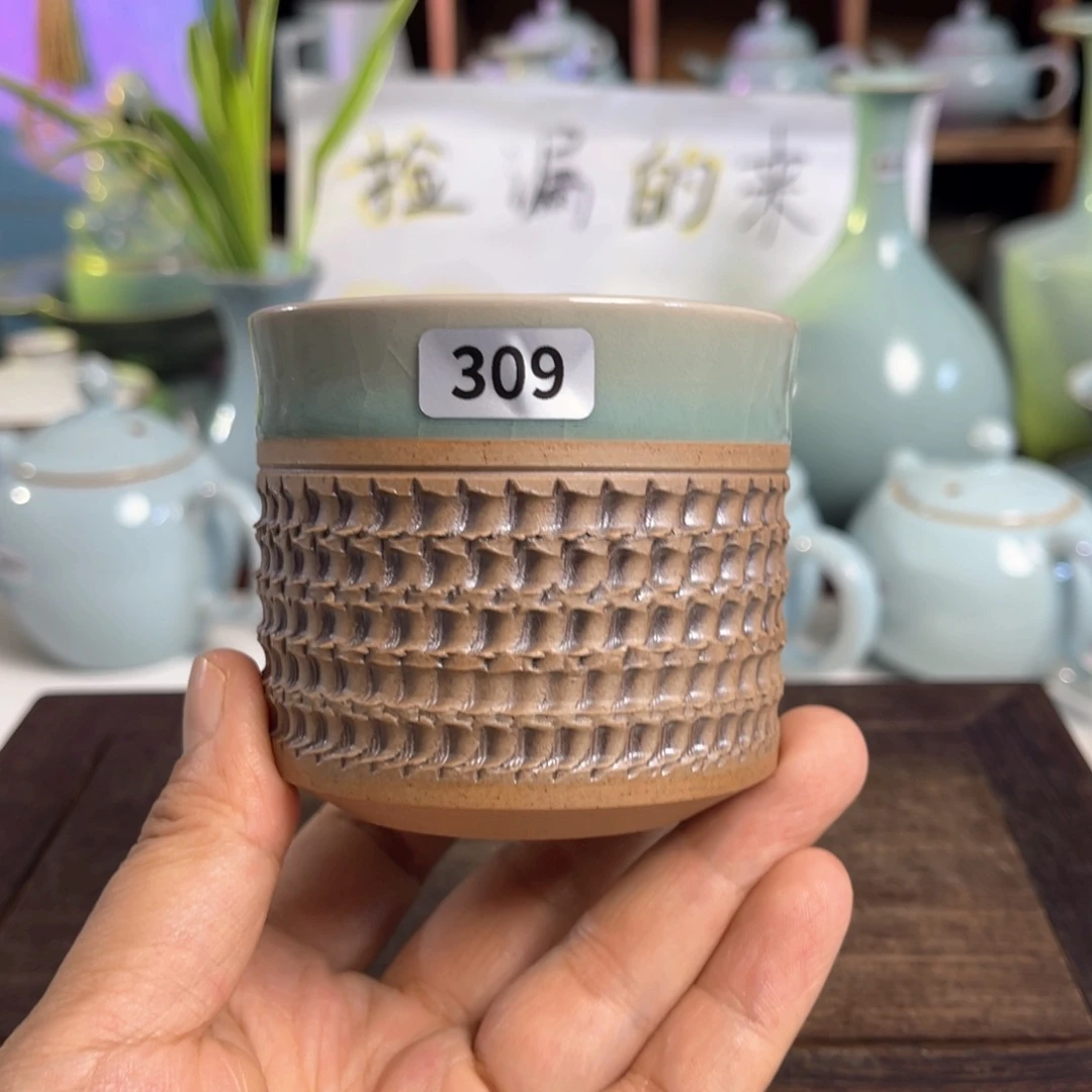 汝州原矿原釉杯杯309