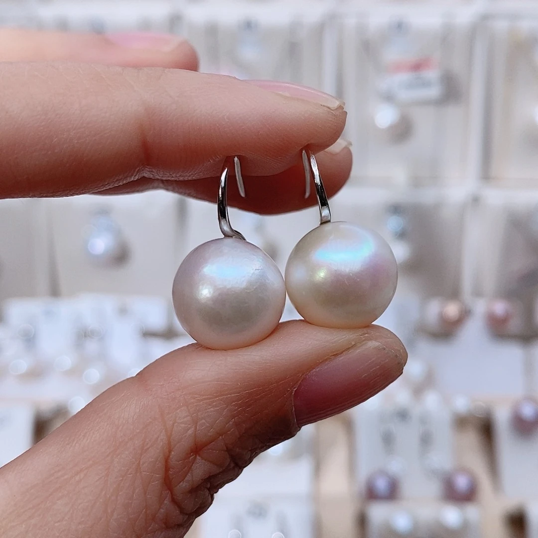 项链银S925镶嵌淡水珍珠