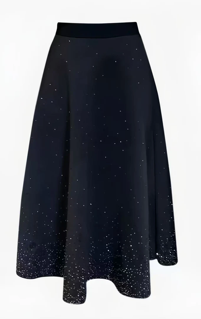 星空闪闪优雅千金风裙摆钻石裙L-614
