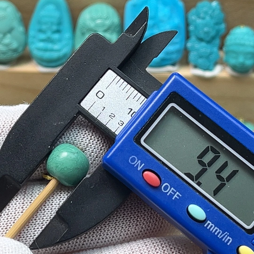 绿松石未镶嵌龙扣