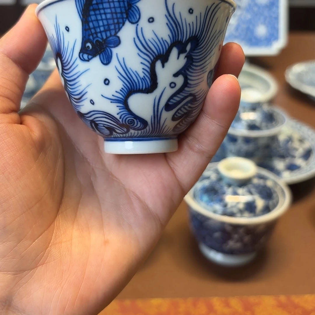 瓷片景德镇手绘茶具开播福利单杯