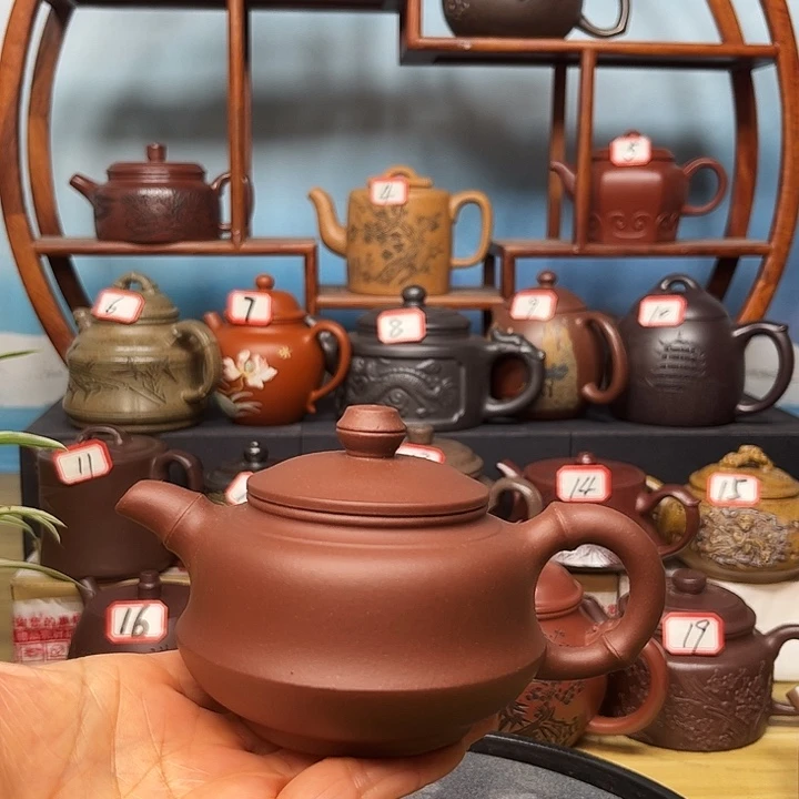 紫砂茶壶微瑕不带证书礼盒200cc