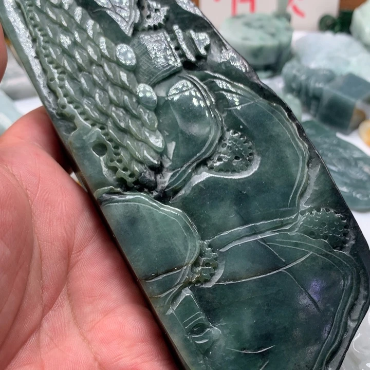 颈饰未镶嵌翡翠保真天然a货翡翠