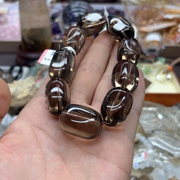 【闪购商品】水晶手链未镶嵌家****宝茶水晶