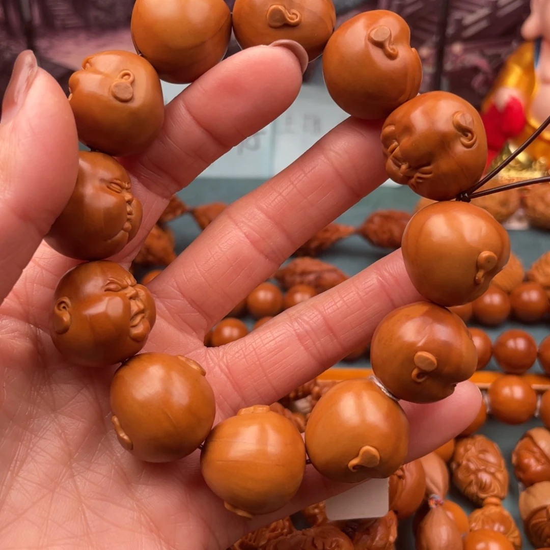 橄榄核手串一***喵水晶核百态