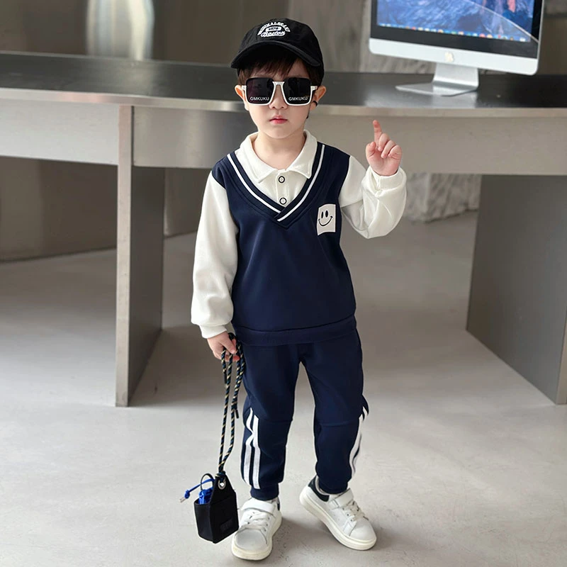 新疆包邮男童小西装秋款套装英伦风衣服宝宝生日礼服春秋男孩休闲