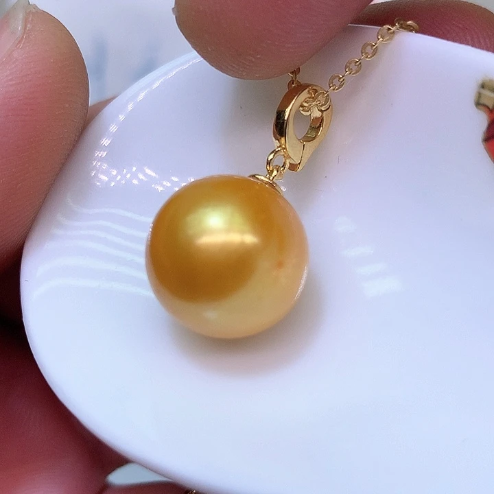 银S925镶嵌耳饰淡水珍珠