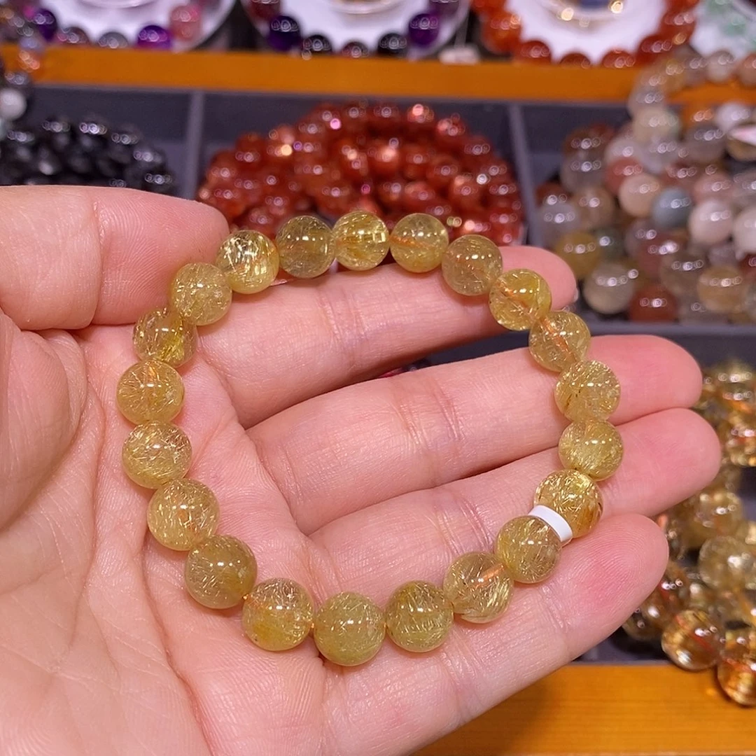 水晶手链未镶嵌金发晶9