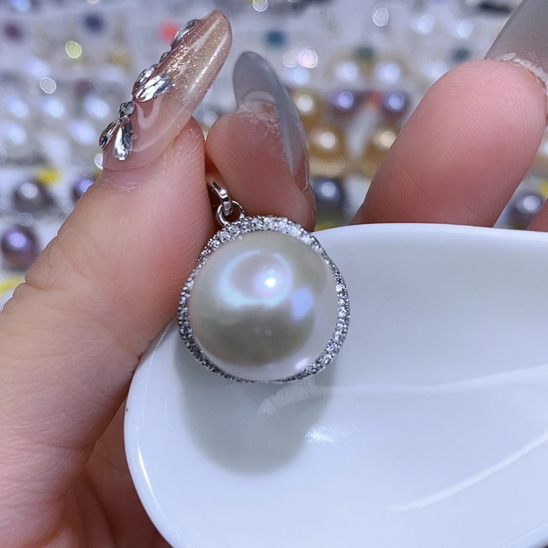 颈饰合金淡水珍珠