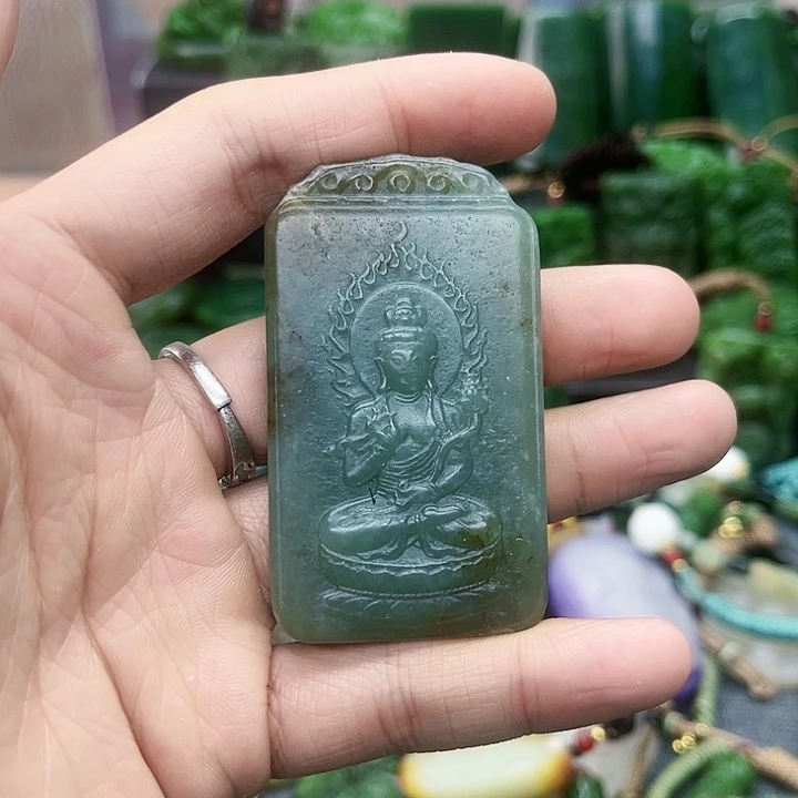 和田玉未镶嵌颈饰