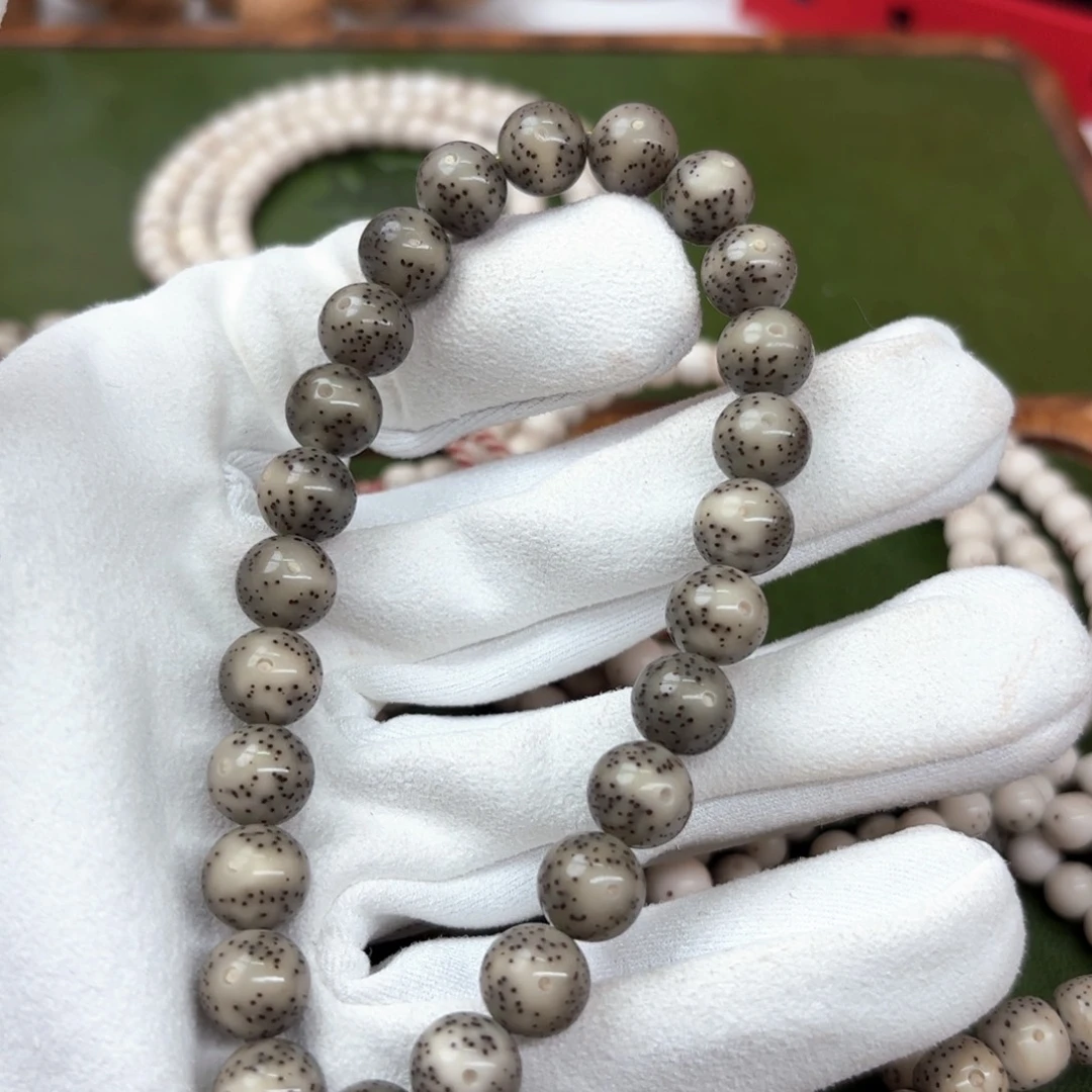 吊坠星月菩提9圆手持银标