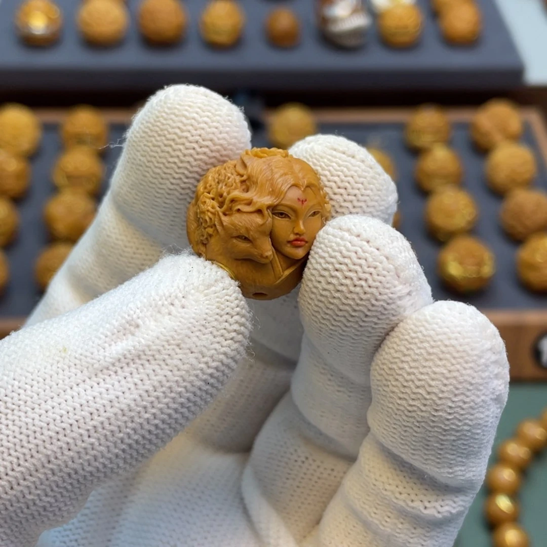 猴头核桃吊坠南***丷九尾狐