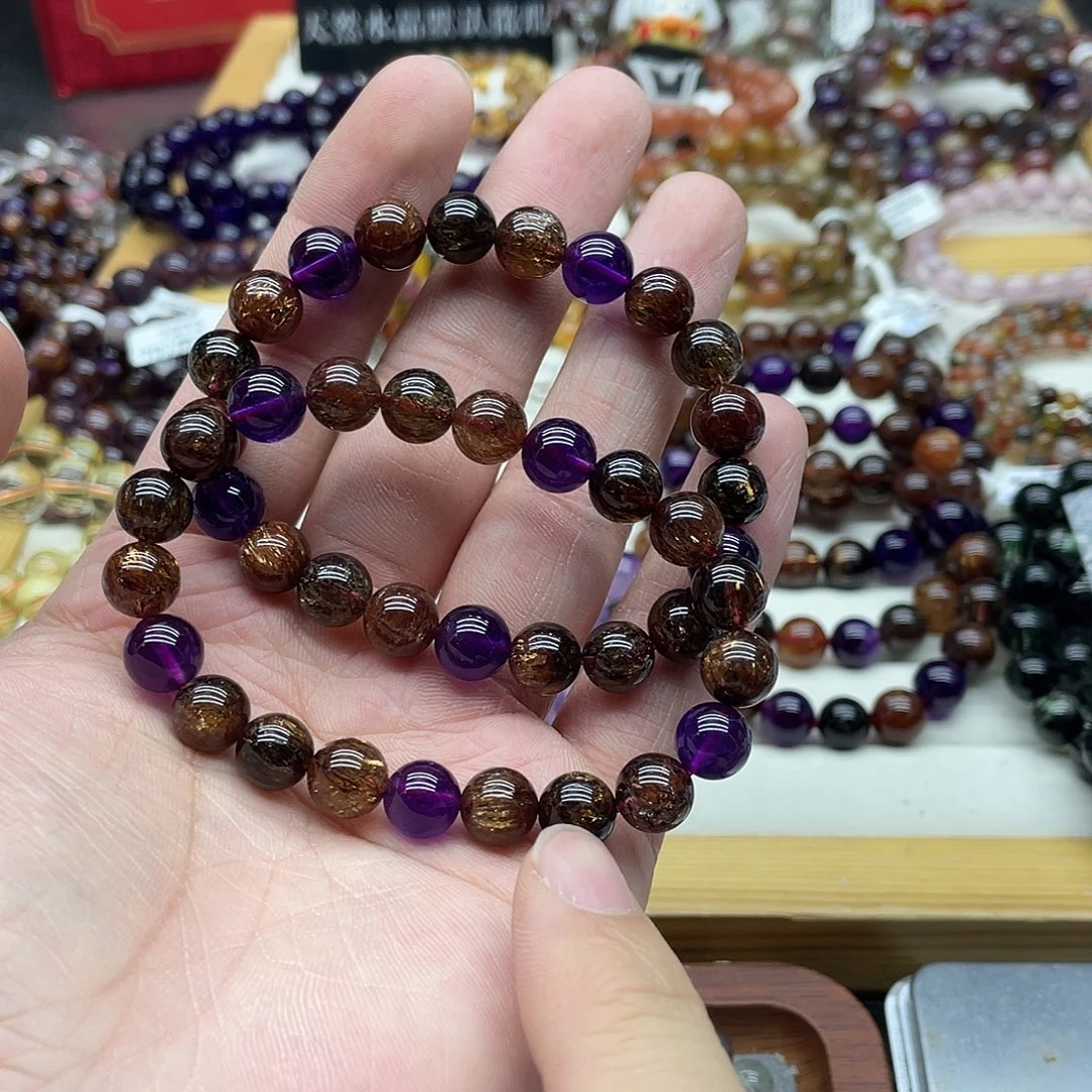 水晶未镶嵌手链多样性发货发一条