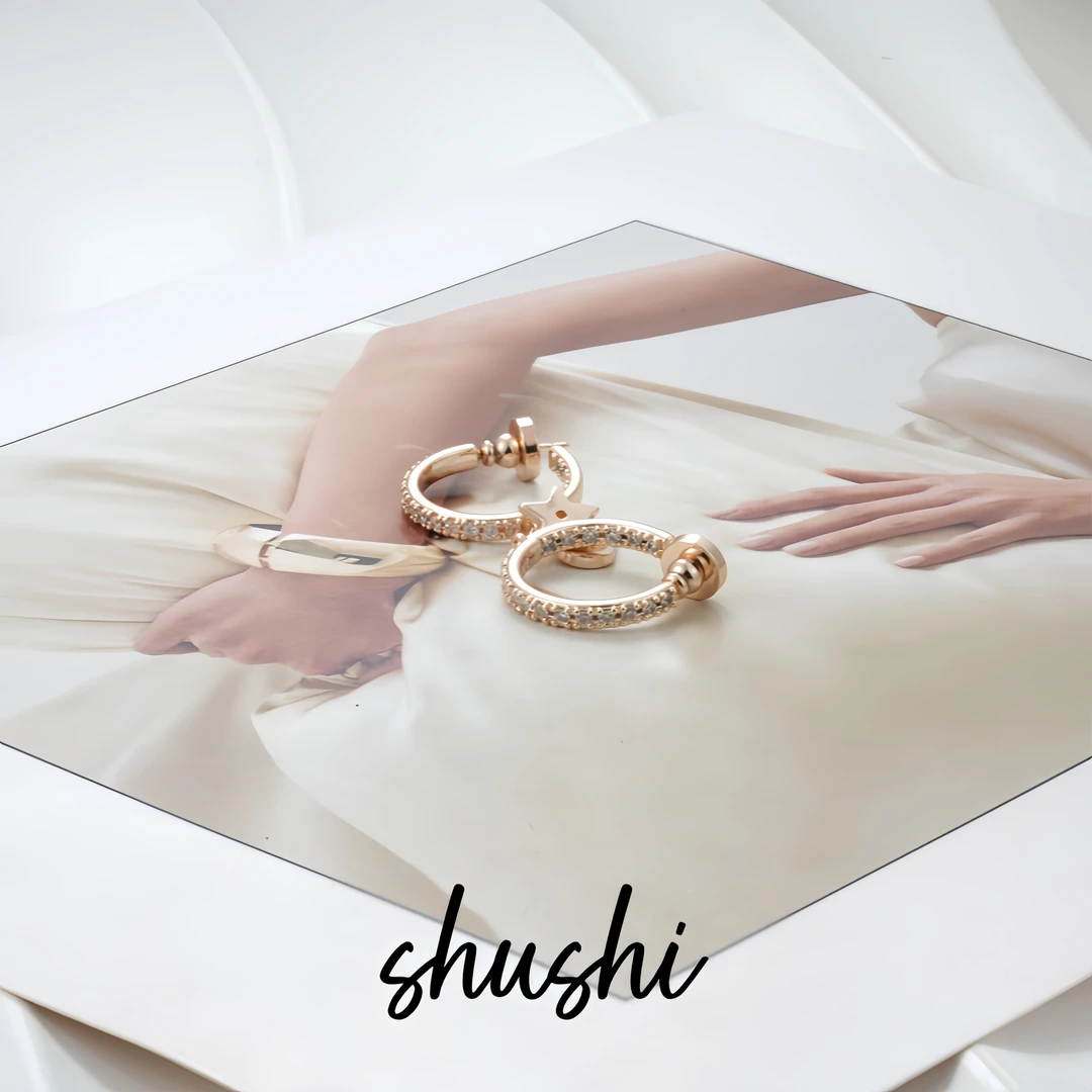 铜合金仿水晶耳饰 耳环9164