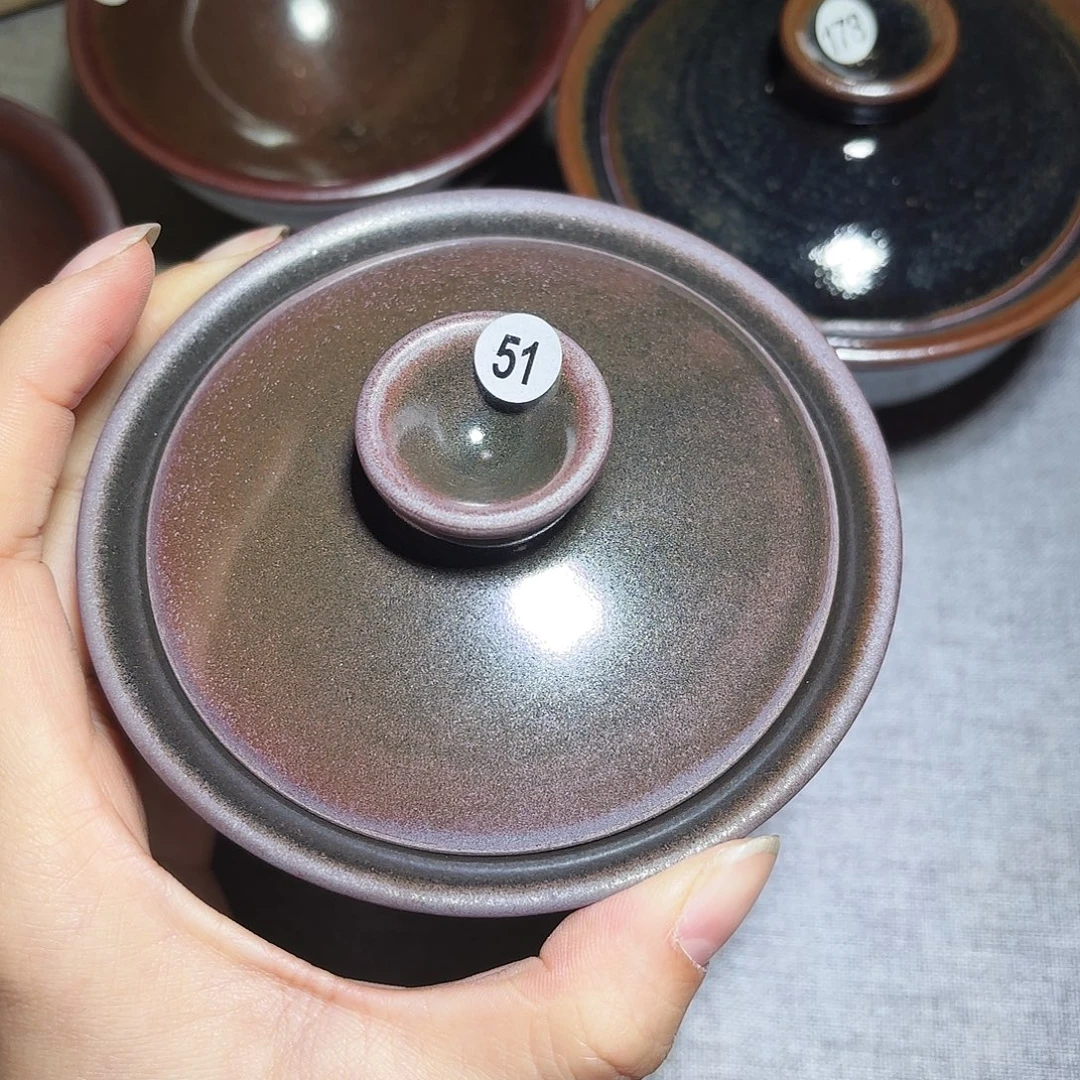 茶盏子衿手工柴烧盏51盖碗