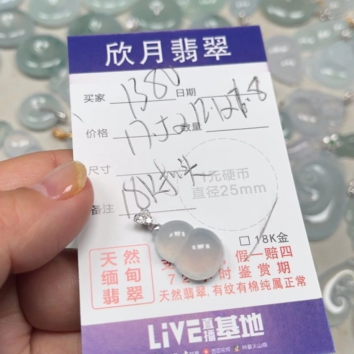 家****翡翠未镶嵌颈饰天然