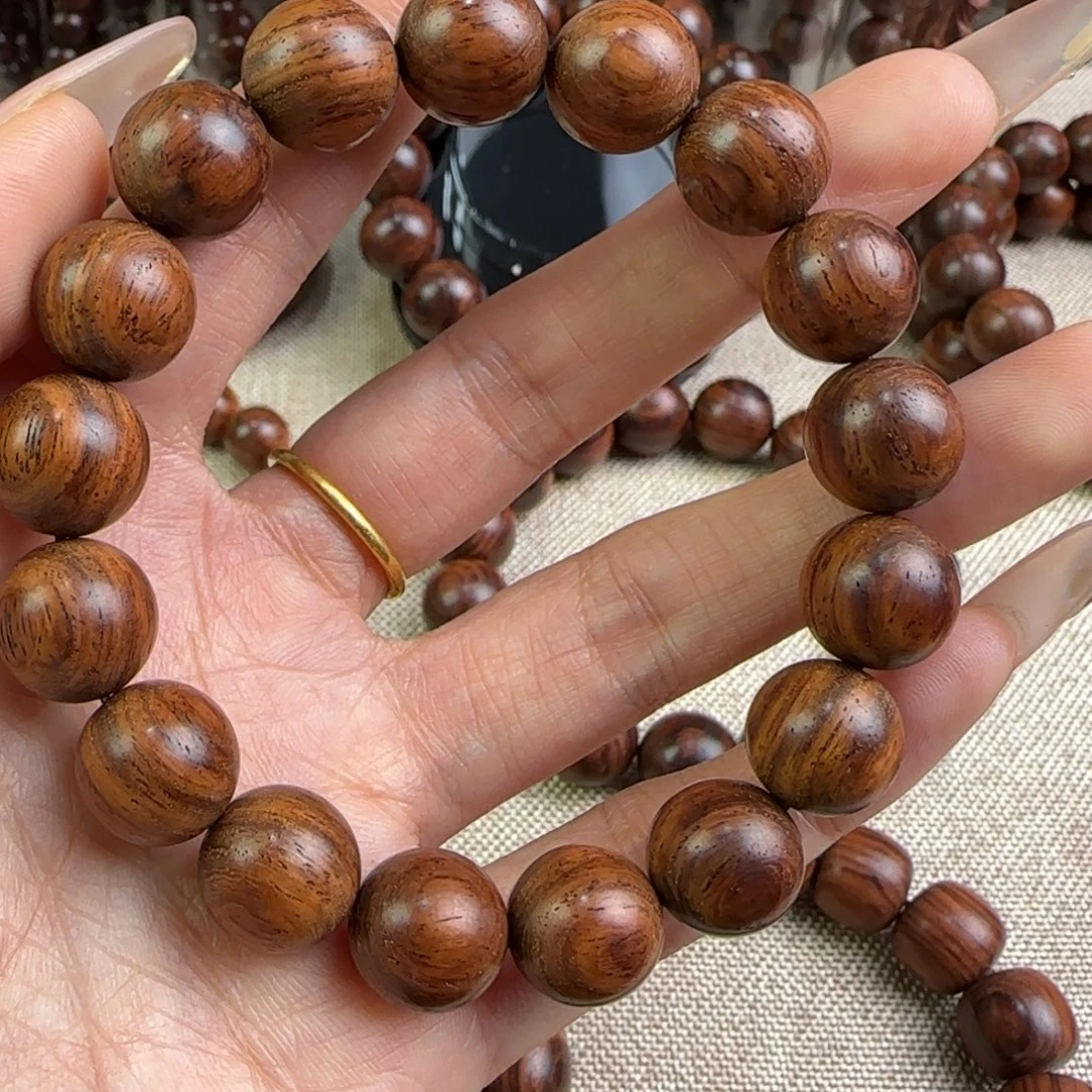 黄花梨/降香黄檀手串/手链老糠黄金底