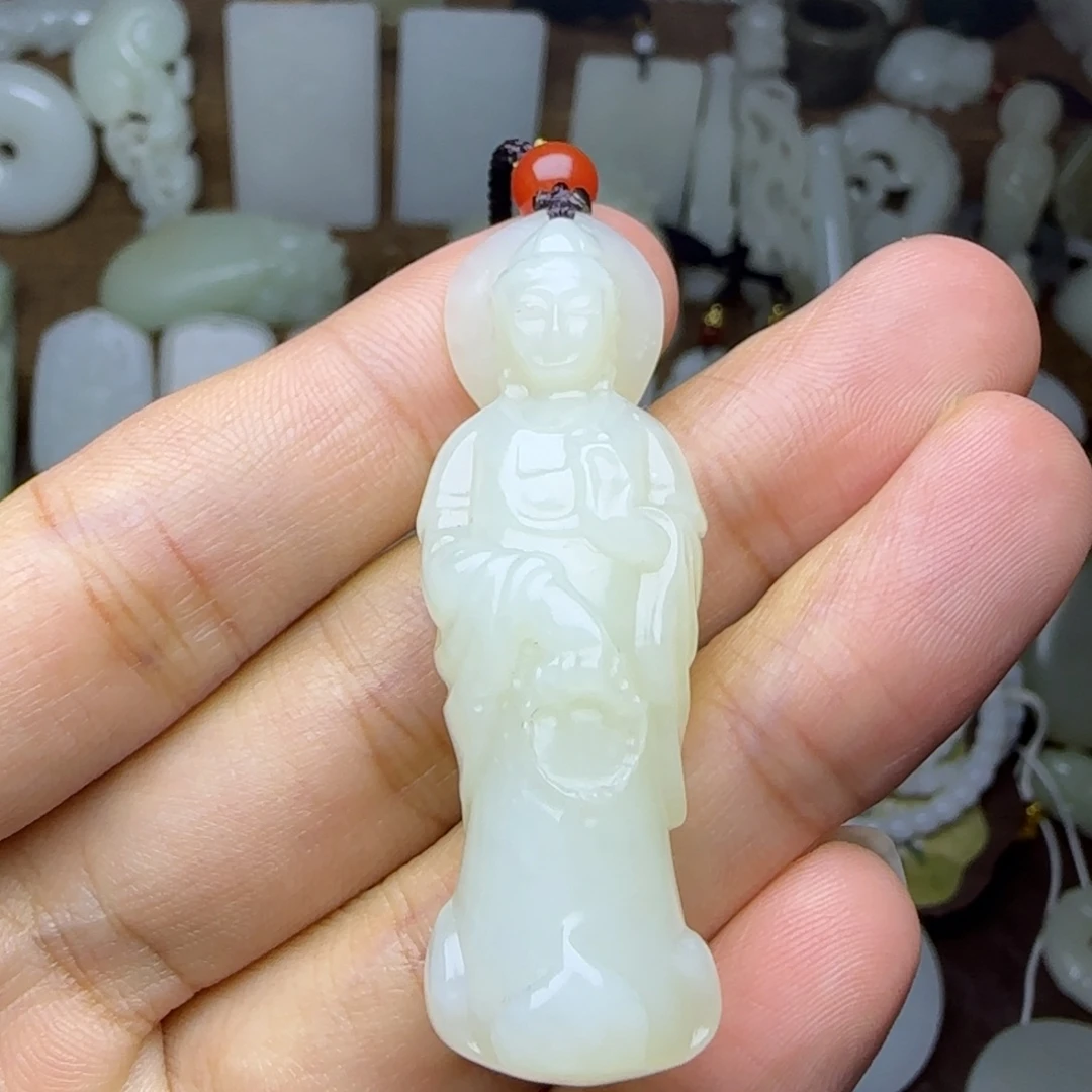 和田玉未镶嵌挂件