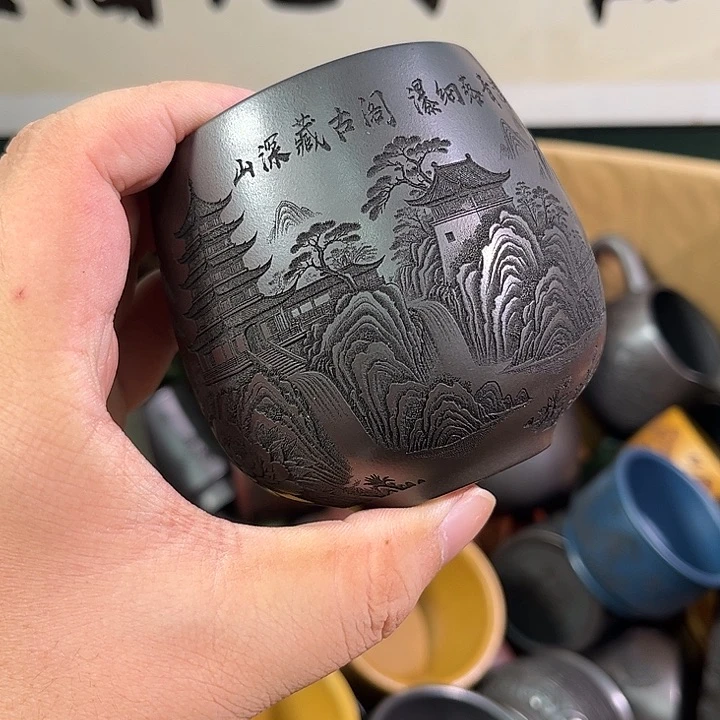 茶杯紫砂全手工紫砂主人杯