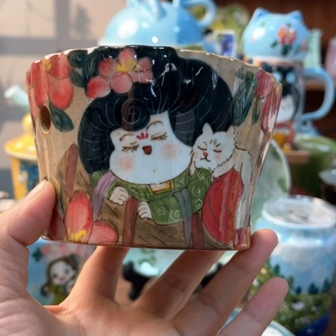 炉霜景德镇釉下手绘陶瓷