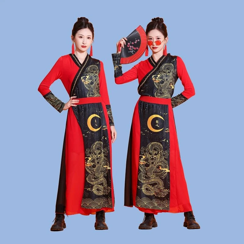 国潮打鼓服中国风舞蹈服威风锣鼓演出服打鼓服女款2025新款爆款