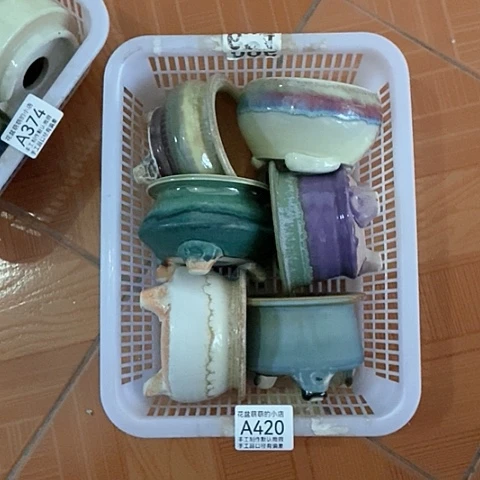 紫砂花盆420瑕疵品口径7到8左右