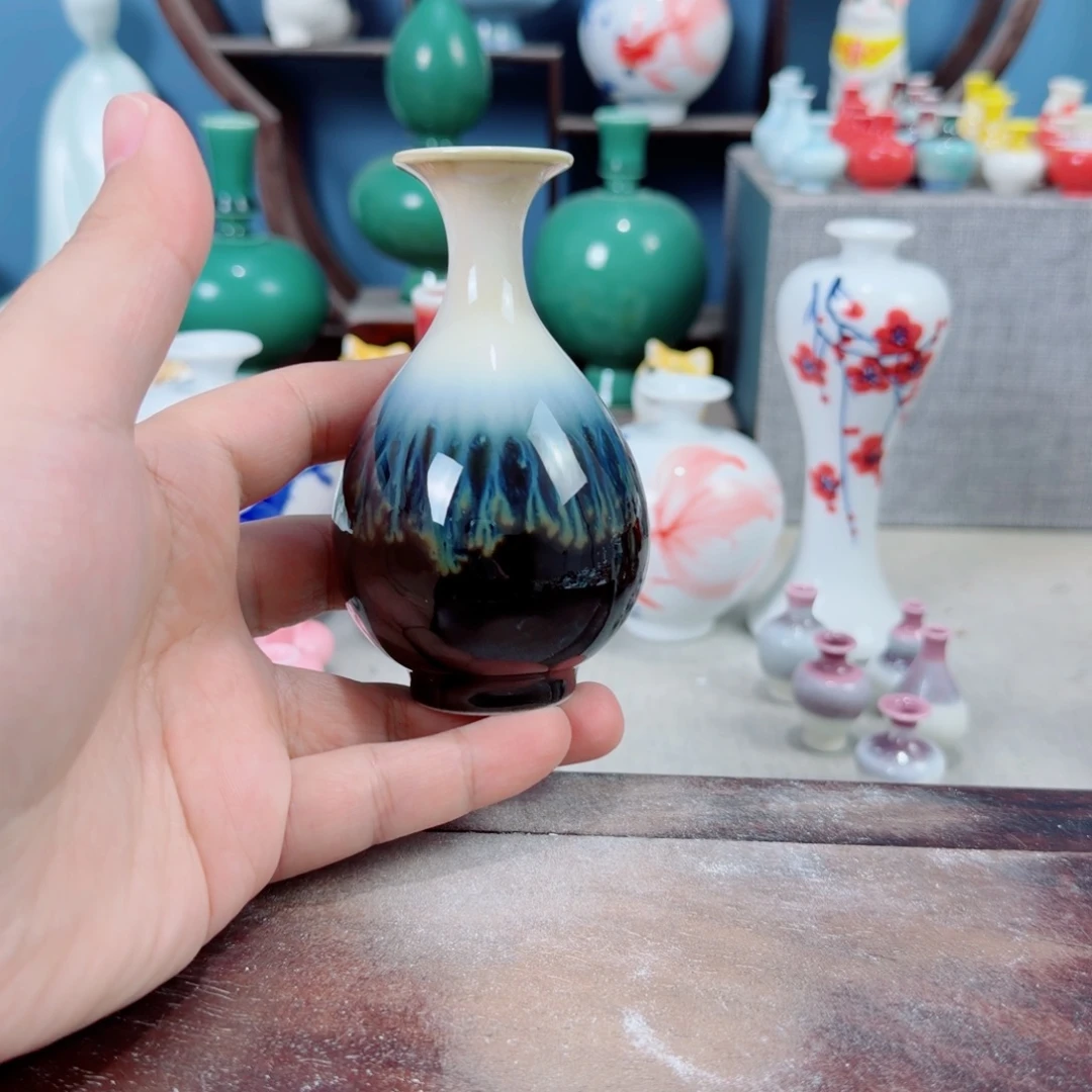 陶瓷手工小花器摆件