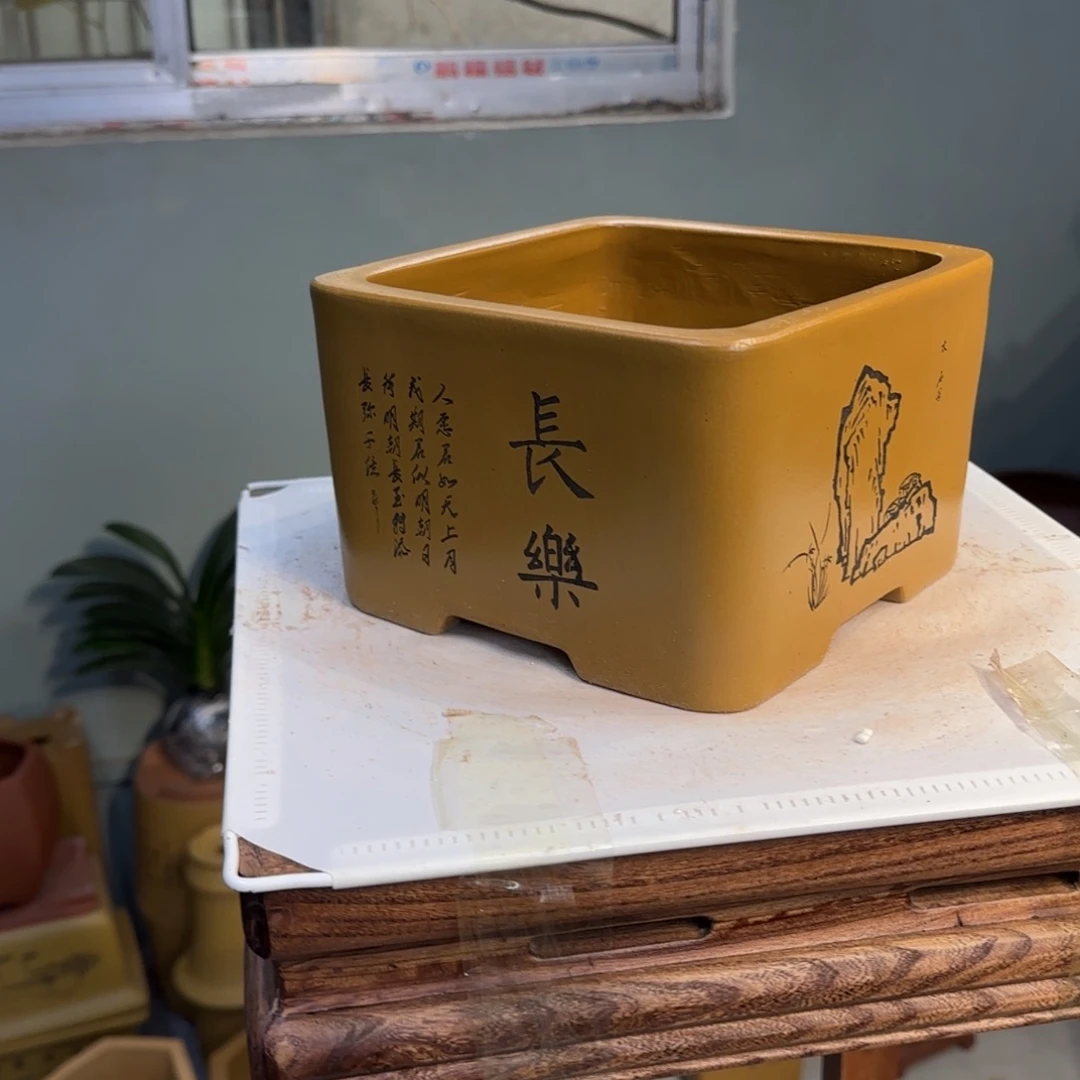 紫砂花盆紫砂口径20