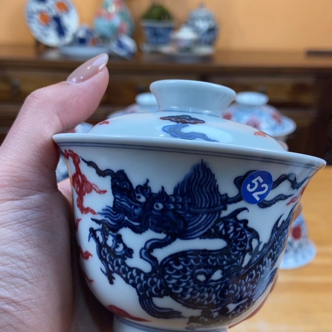 手绘现代茶具非古董