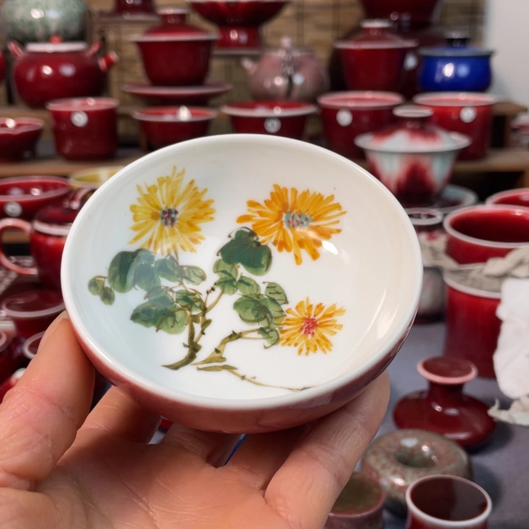 景德镇原矿釉豇豆红