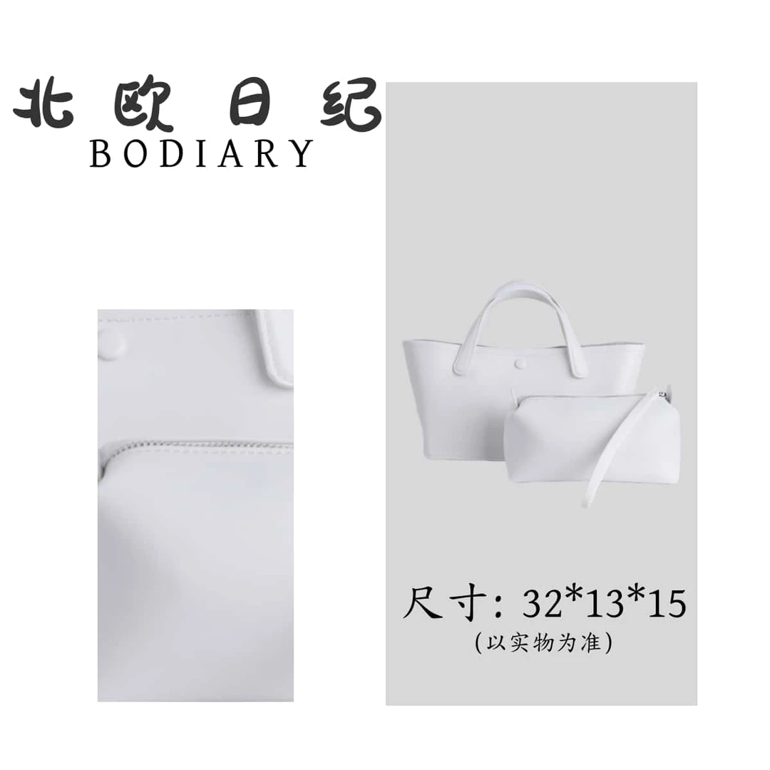 北欧日纪K155 经典百搭小托特手提包包 32*13*25