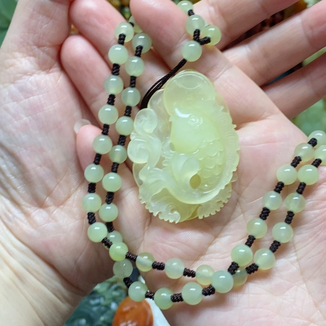 岫玉吊坠(赠链)未镶嵌