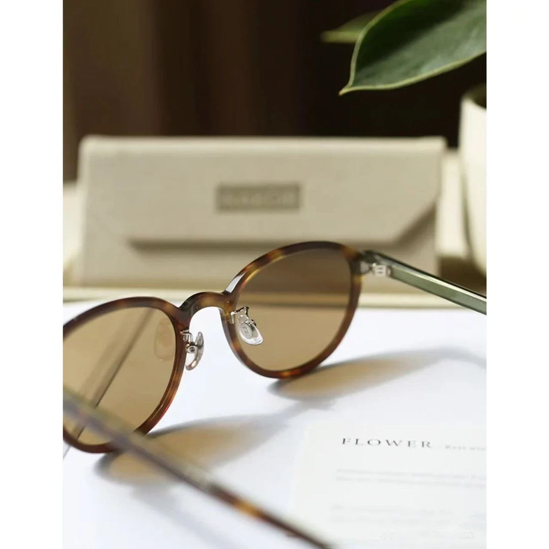 小众设计百搭玳瑁色眼镜46106