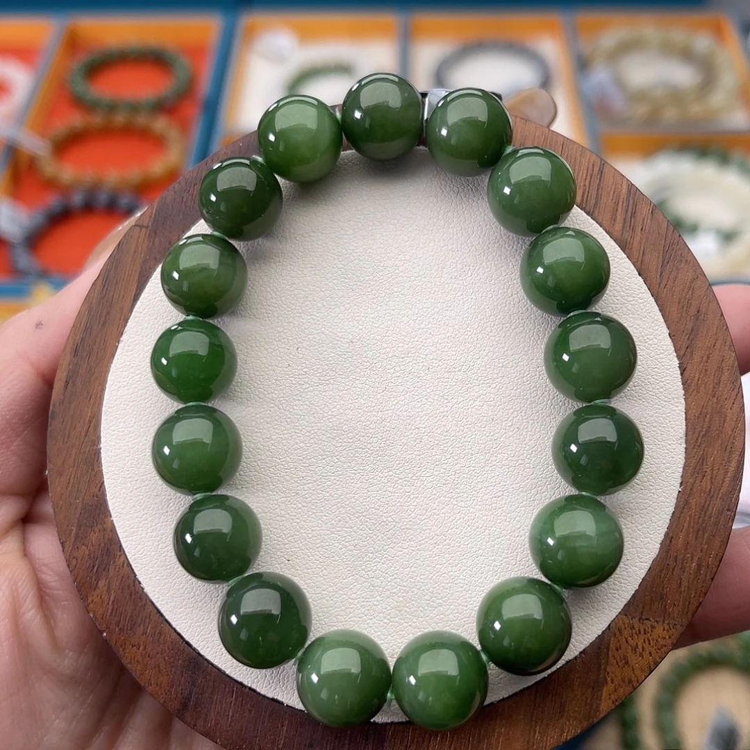 和田玉未镶嵌手串Z28卡12