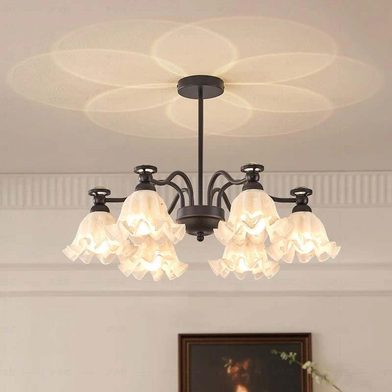 客厅吊灯美式复古中古风餐厅大厅主灯法式南洋风卧室高端中山灯具