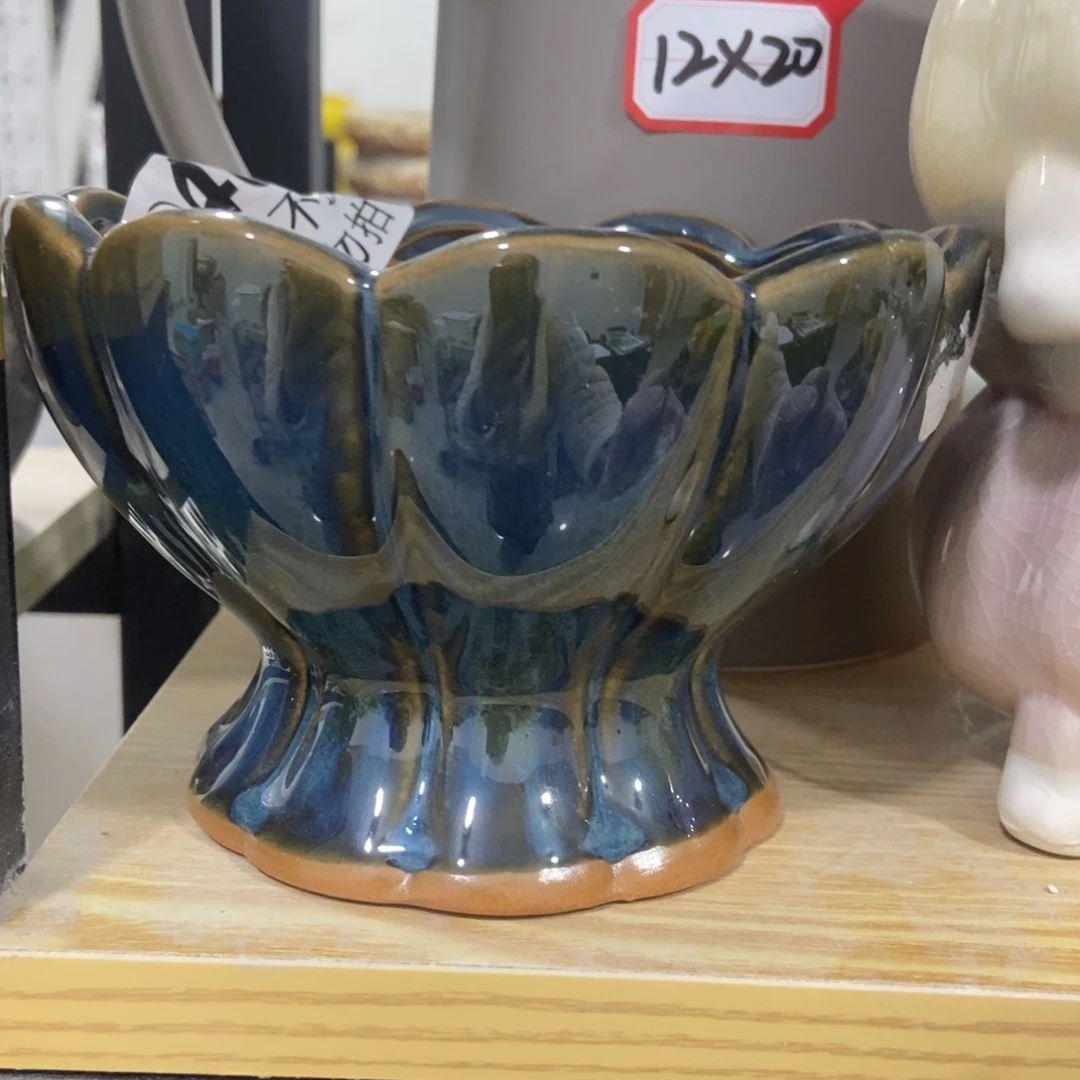 红陶高温陶瓷花盆