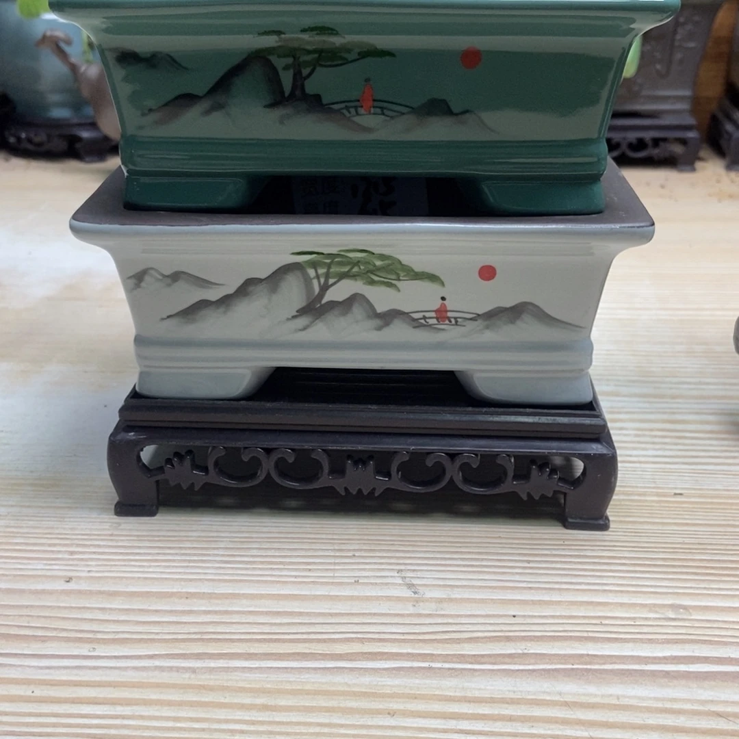 瓷片陶瓷花盆陶瓷艺术