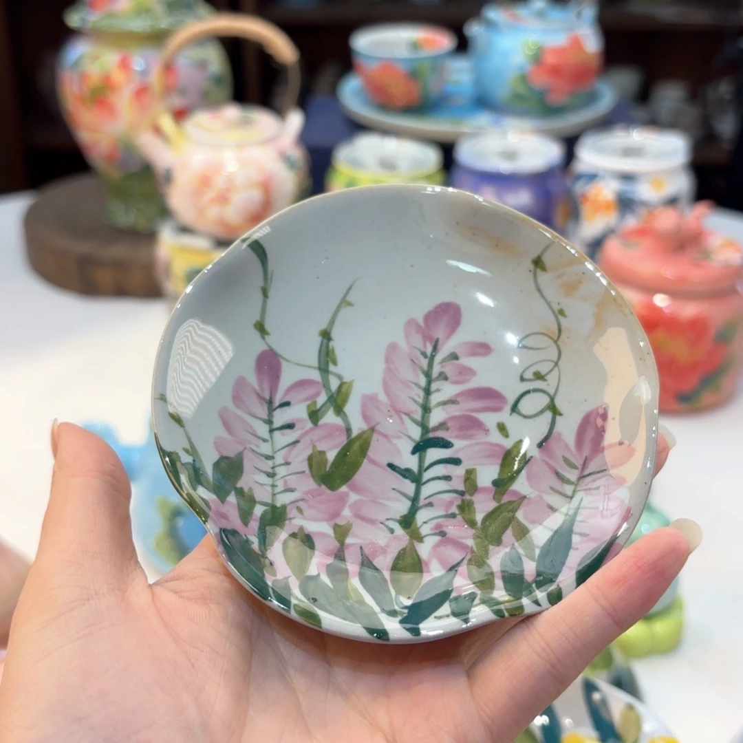 景德镇手绘高温釉下彩陶瓷茶具