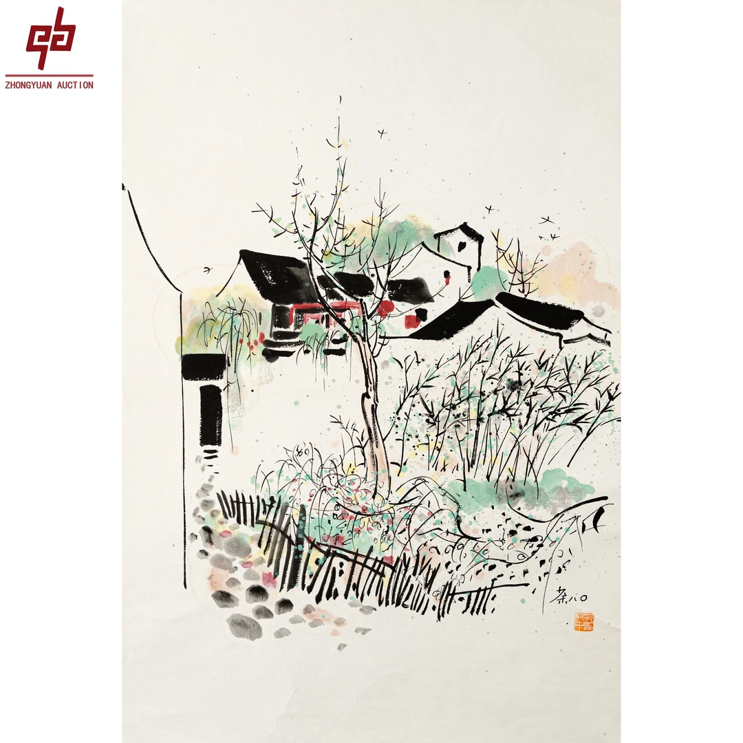"lot1275 山水 原片 56cm*80cm约4.0平尺"