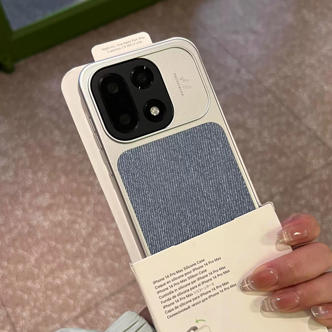 亚麻毛布料适用一加15秋冬高级感电镀轻奢文艺风带磁吸防摔手机壳