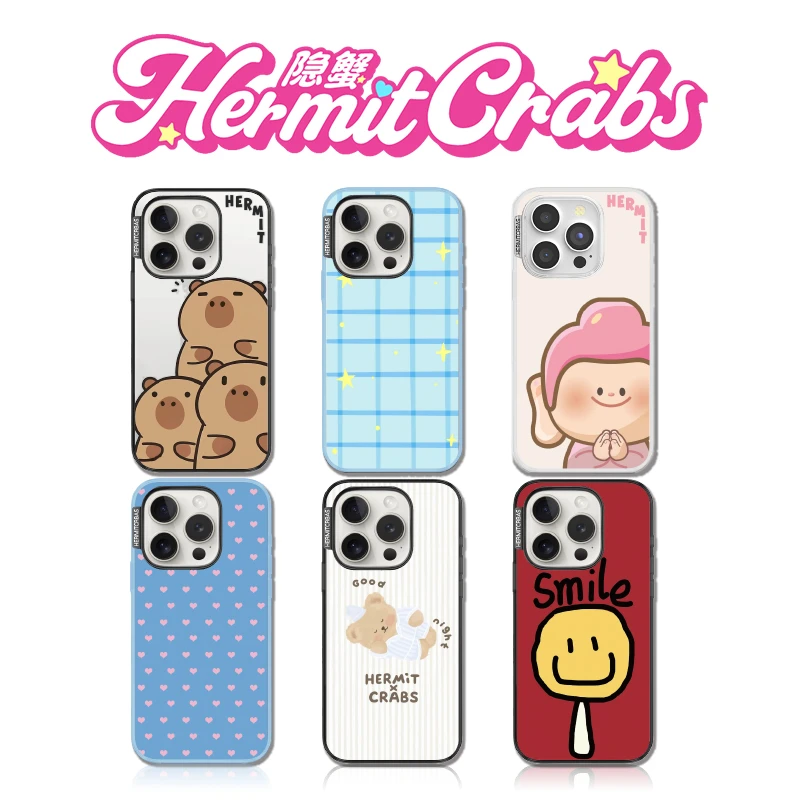 HermitCrab隐蟹适用苹果iphone16promax1514磨砂超薄1.5mm手机壳