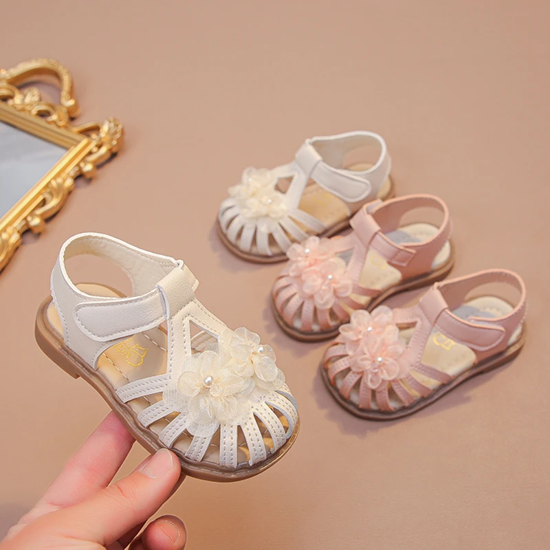 女童凉鞋夏季新款儿童包头婴儿鞋子公主鞋韩版软底宝宝学步鞋女孩
