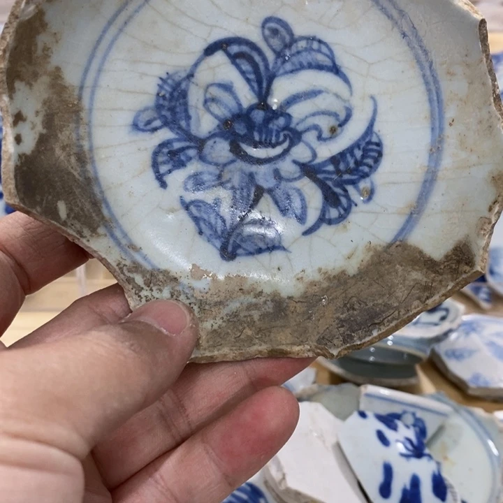 瓷片现代瓷器青花瓷片