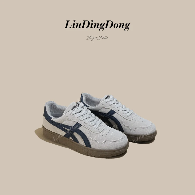 【刘叮咚女鞋】德训鞋女秋冬新款2025爆款百搭运动休闲鞋复古板鞋