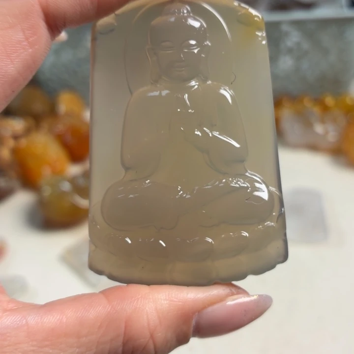 玛瑙/玉髓未镶嵌吊坠(不含链)