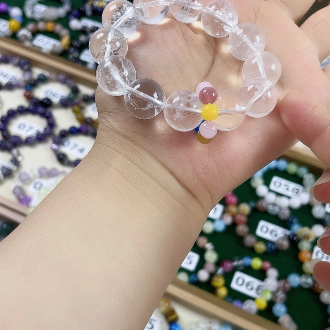 烟晶手链银S925镶嵌