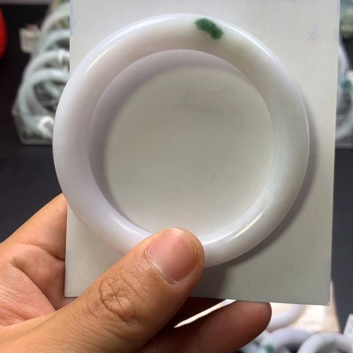 蕊***蕊未镶嵌手镯翡翠天然缅甸翡翠手镯a货